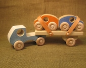 Wooden Toy Truck - Car Carrier