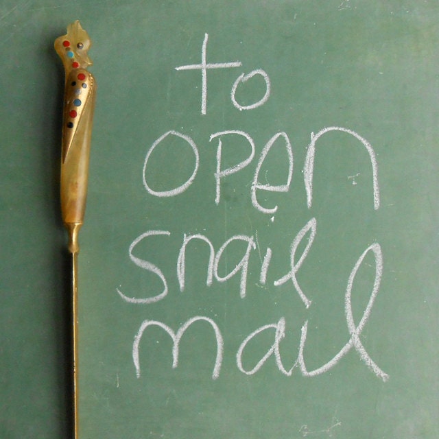 Vintage Bird Brass Letter Opener