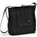 LAST 2 bags / Amy wool BLACK and White striped. French Shoulder Bag/ Ready to ship