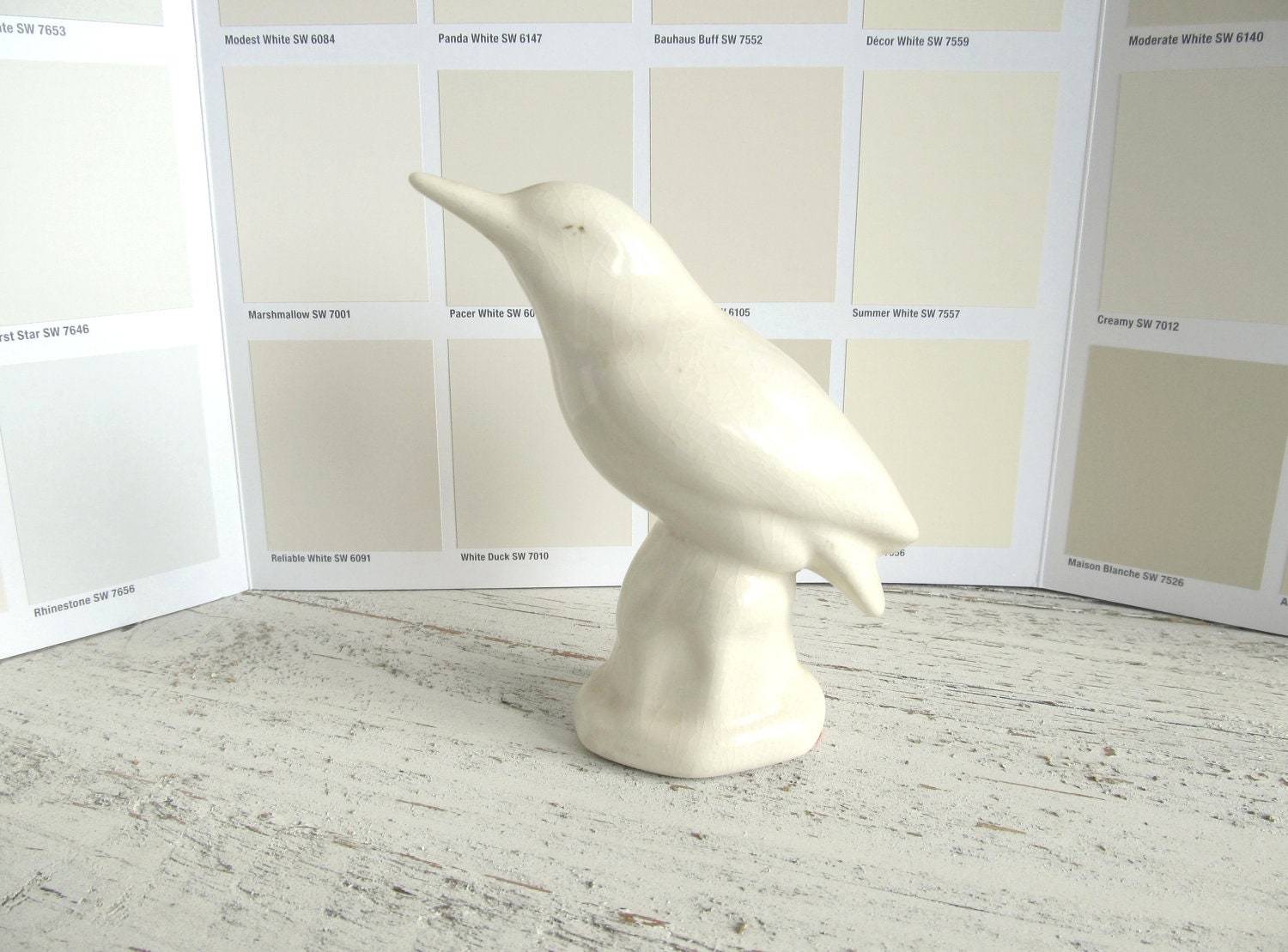 Lovely White Vintage Bird