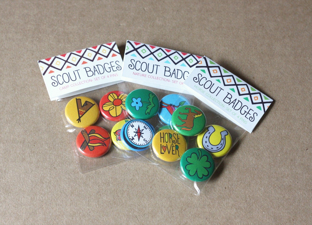 Scout Badges - Set of 3 - party favor