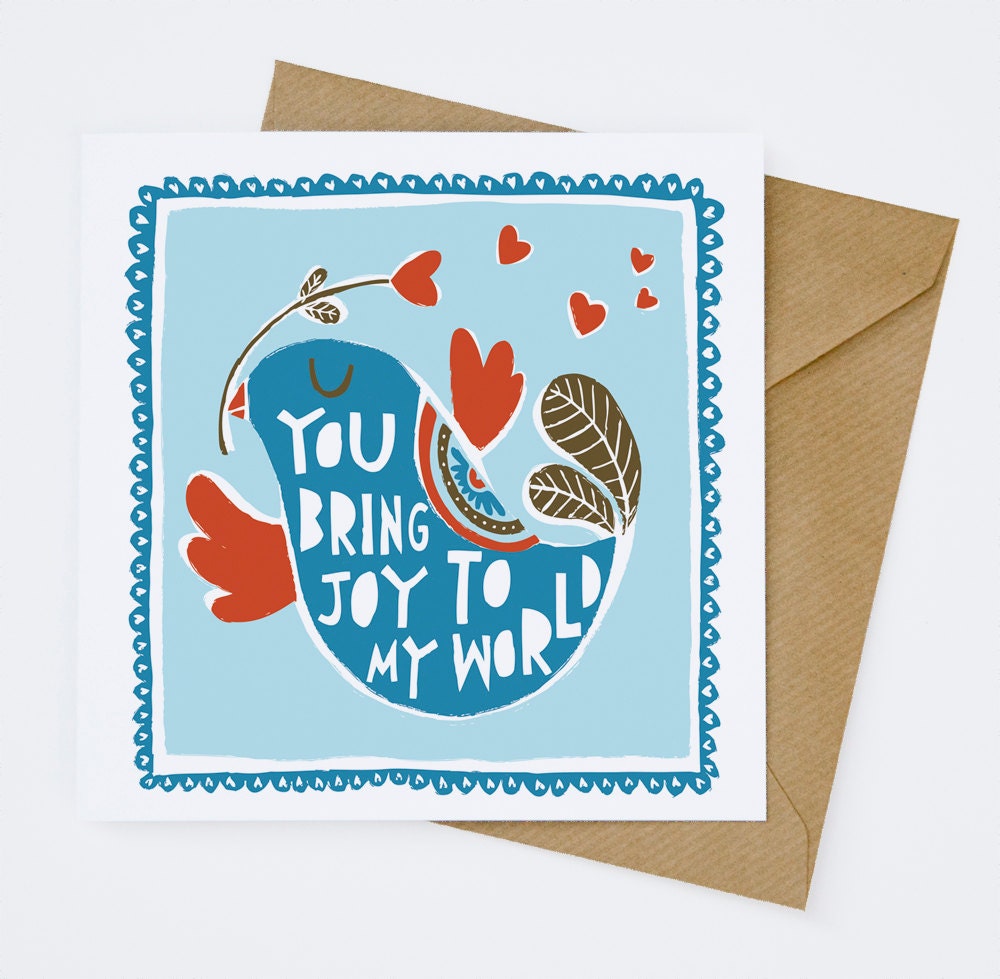 You Bring Joy To My World - Greeting Card (1-24C)