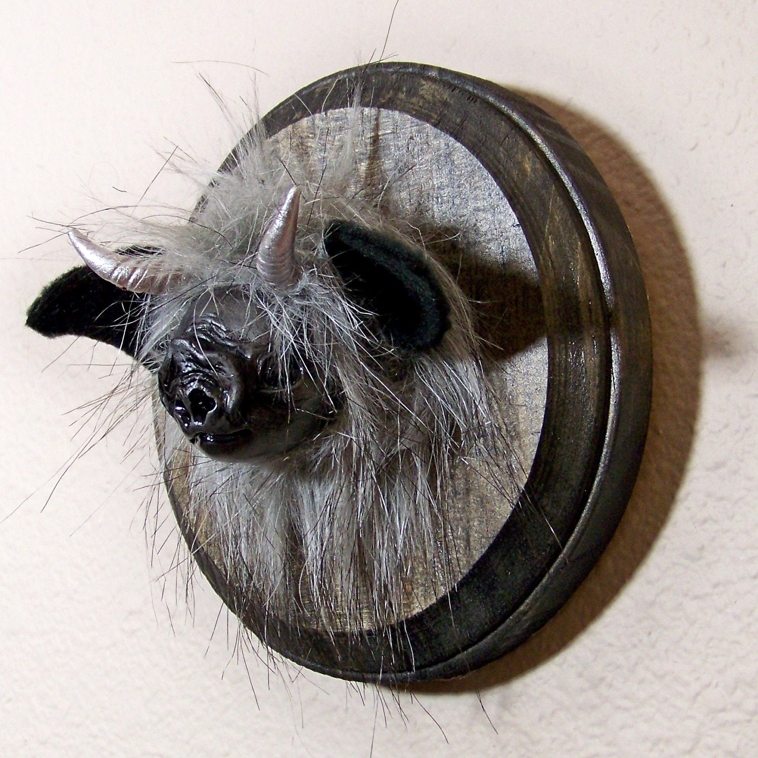 Monster Head Pin - Silver Devil
