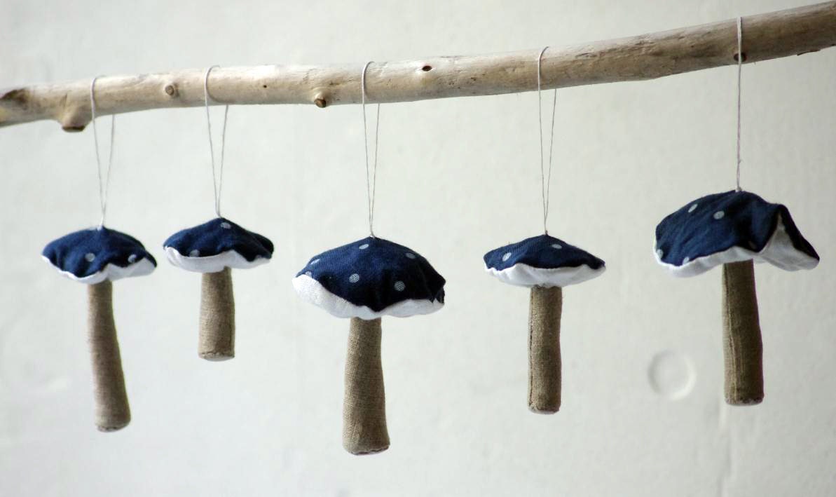 A set of 5  mushroom