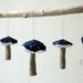 A set of 5  mushroom