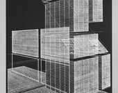 City center, silkscreen print