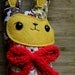 Marjorie - the woodland bunny with a red bow - Limited Edition Vintage Print - Made to Order