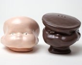 Baby Puddin' Heads Toughie Series Ceramic Salt and Pepper Shakers