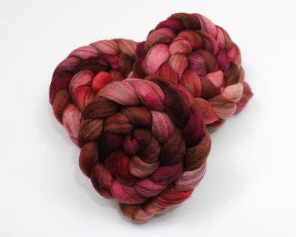 Mixed BFL Roving - Hand Dyed Roving for Felting or Spinning