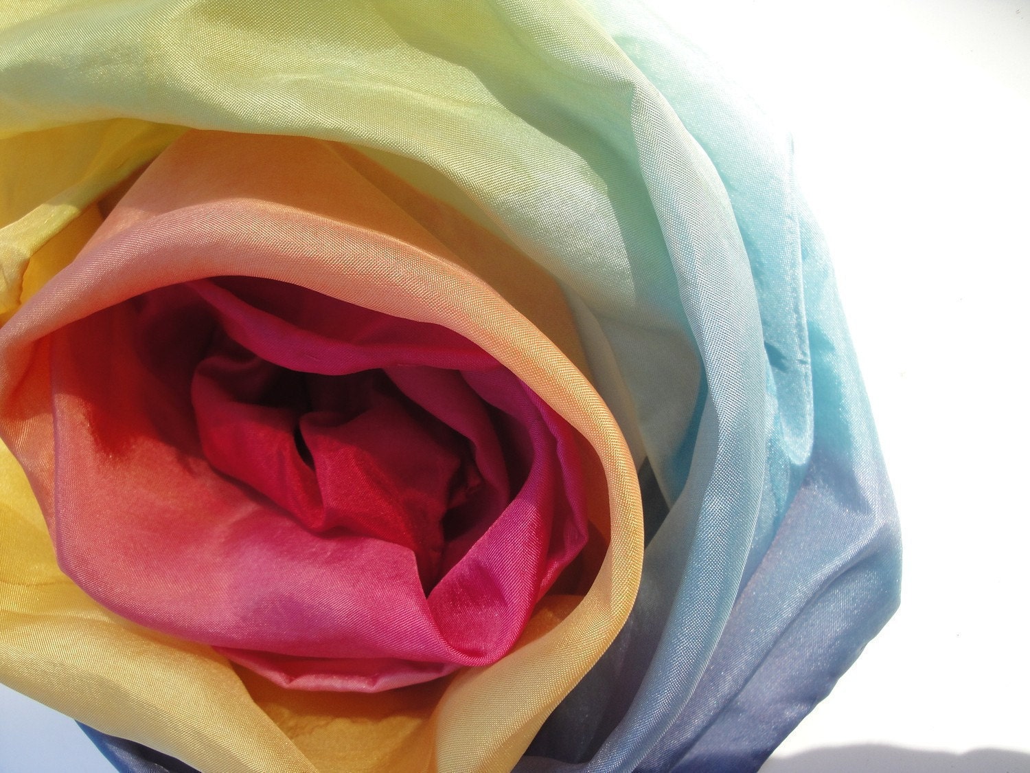 Rainbow 22X22 Play Silk, Playsilk, Play Cloth Waldorf Inspired