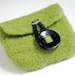 Felted Wool Coin Purse - Olive Green - Large Wallet - Modern Minimal Urban Boho Chic