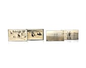 Victorian Atlantic City Beach, Antique Photo Set of Four