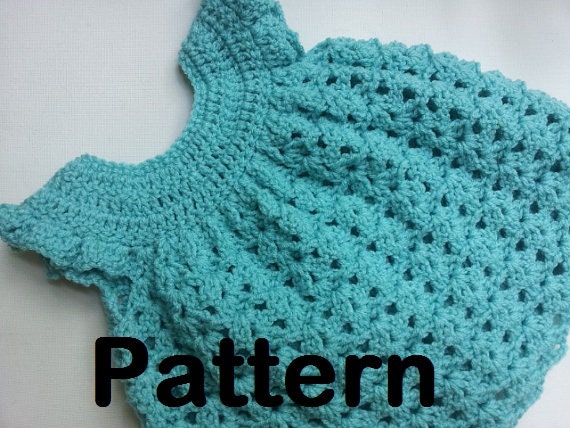 PATTERN - Crochet Pinafore Dress for Baby Girls