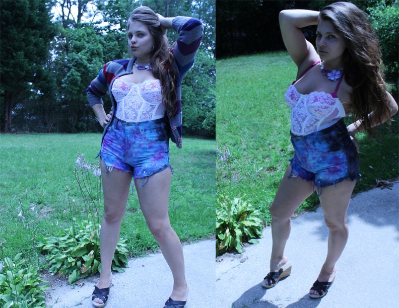 Studded Galaxy Shorts