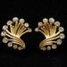 Vintage Crown Trifari Rhinestone Retro Earrings 1950s