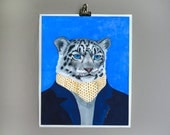 8x10 - Art Print - Snow Leopard - Signed by Artist