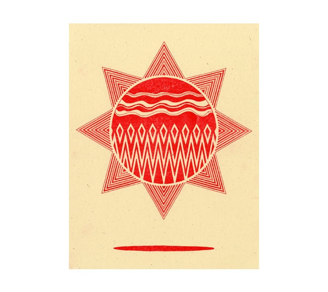 Sun Afloat - Riso Print