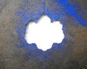Vintage Japanese Stencil Family Crest D56 Flower Stencil Kamon