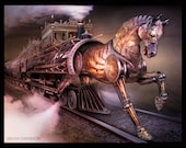 The Knight Train - Art Print by Brian Giberson