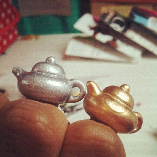 Gold Teapot Ring