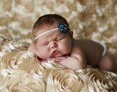 Baby headband - Infant headband - Flower headband - Newborn headband -Little girl headband- Baby girl headband - Skinny headband