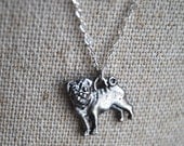Pug Charm Necklace