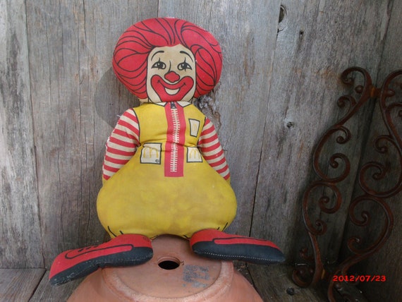 vintage ronald mcdonald stuffed doll