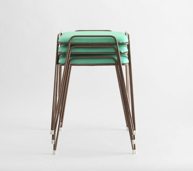 Vintage Hairpin Stools - Mid Century, Modern, Retro, Metal, Eames