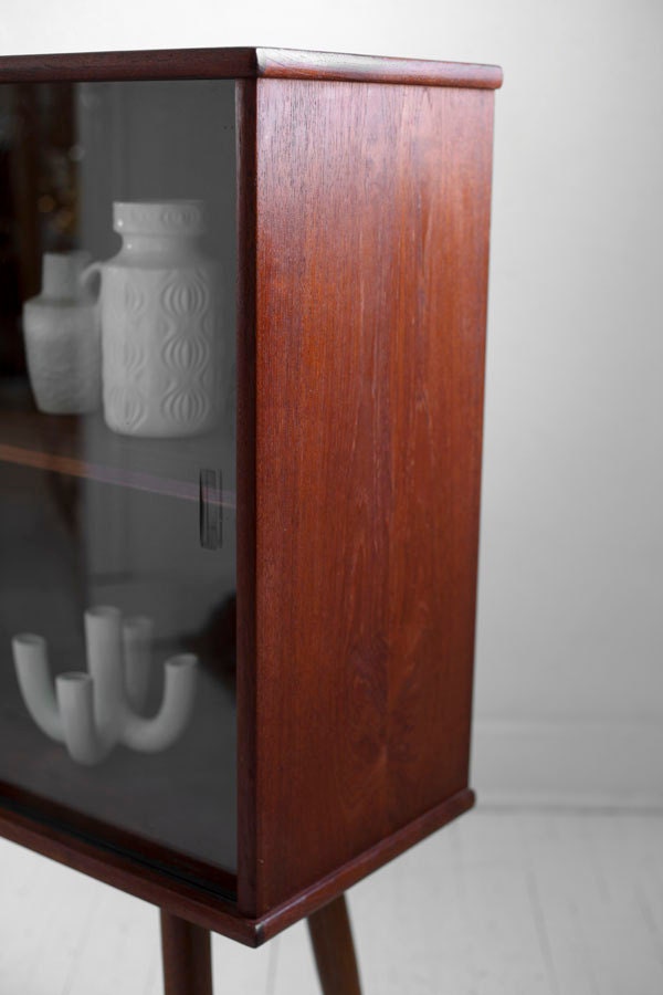 Mid Century Teak Bookshelf - Cabinet, Wall Unit, Credenza, Modern