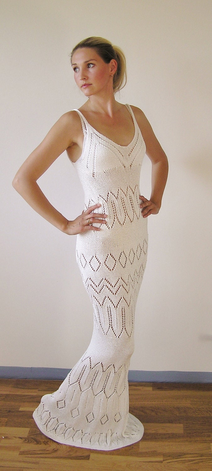 SALE.. Exclusive Hand Knit Glamorous Mermaid Dress