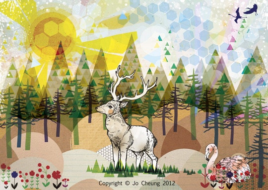 Dream Land A4 Fine Art Print