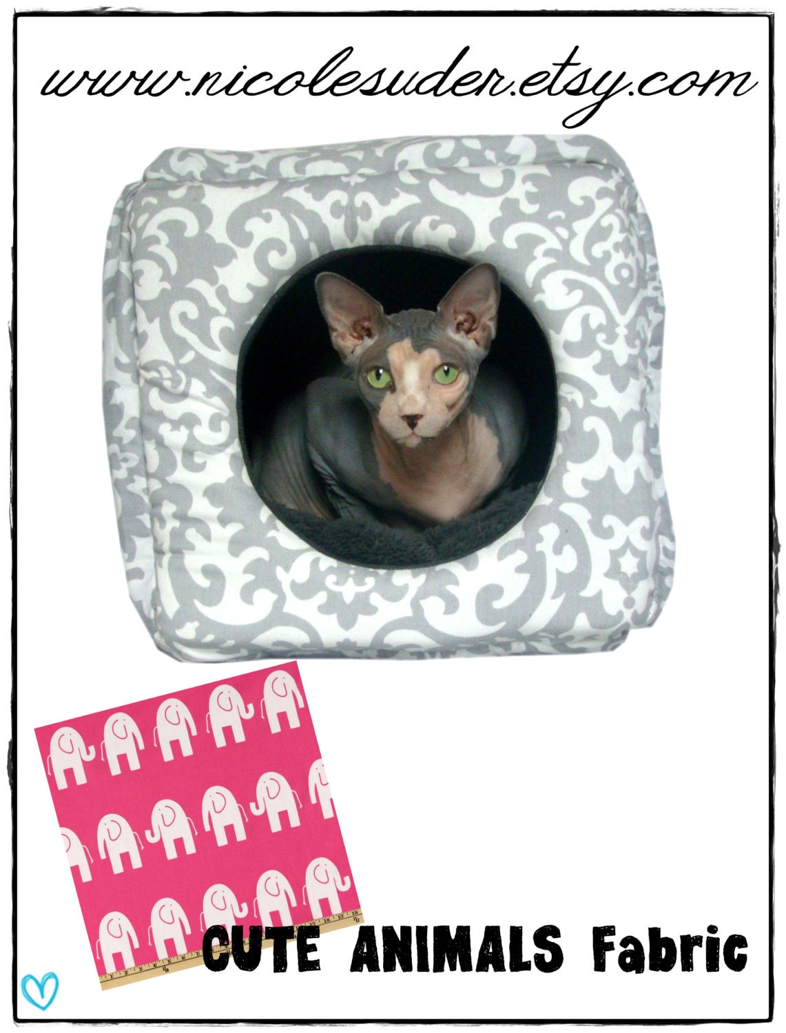 Designer XXL 48X48X48 Pet Cube CUSTOM Choose Your Fabric