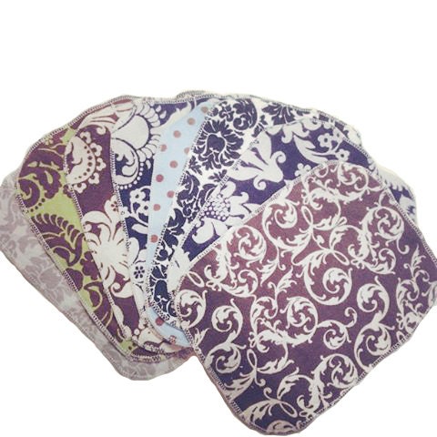 Sweet Bobbins starter set - Mod Mommy Prints - 15 wipes - flannel and OBV - SOFT - 6x8 size