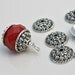 Bead Cap 10mm Antique Silver Plated Pewter Bead Cap Findings Bead Casing (12pcs) ID