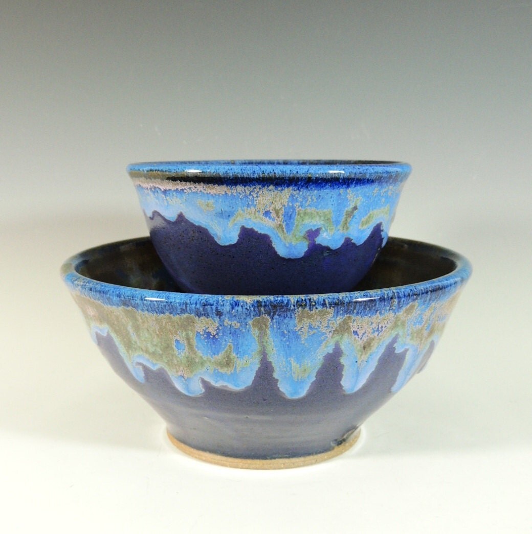 Pottery Nesting Bowl Set of 2 / Ceramic by CarolBroadleyPottery