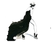 Watercolor Fashion Illustration - Valentino Haute Couture print