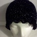 Ladies Hat in Soft Black Sparkles