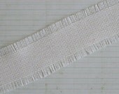 Linen Burlap Trim Cream 1 yard