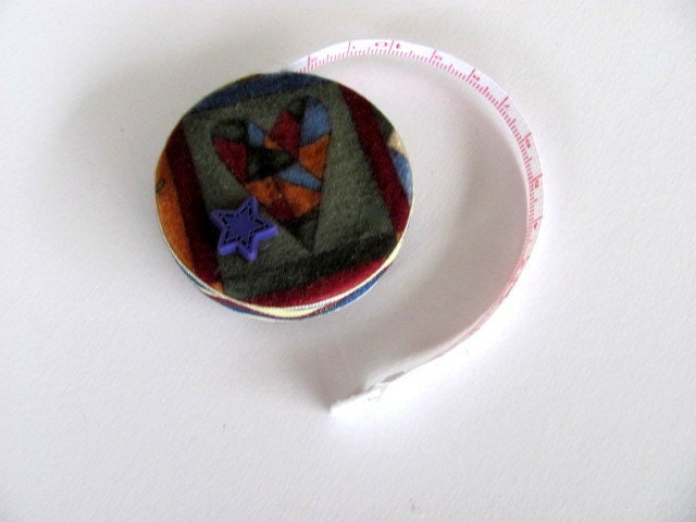 Primitive Quilt Flannel Fabric Tape Measure