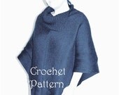 Crochet Poncho Pattern, Cowl Neck Poncho, Womens Poncho, CROCHET PATTERN, Automatic Download