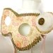 Gold & Metalic Pink Cats Eye Masquerade Mask