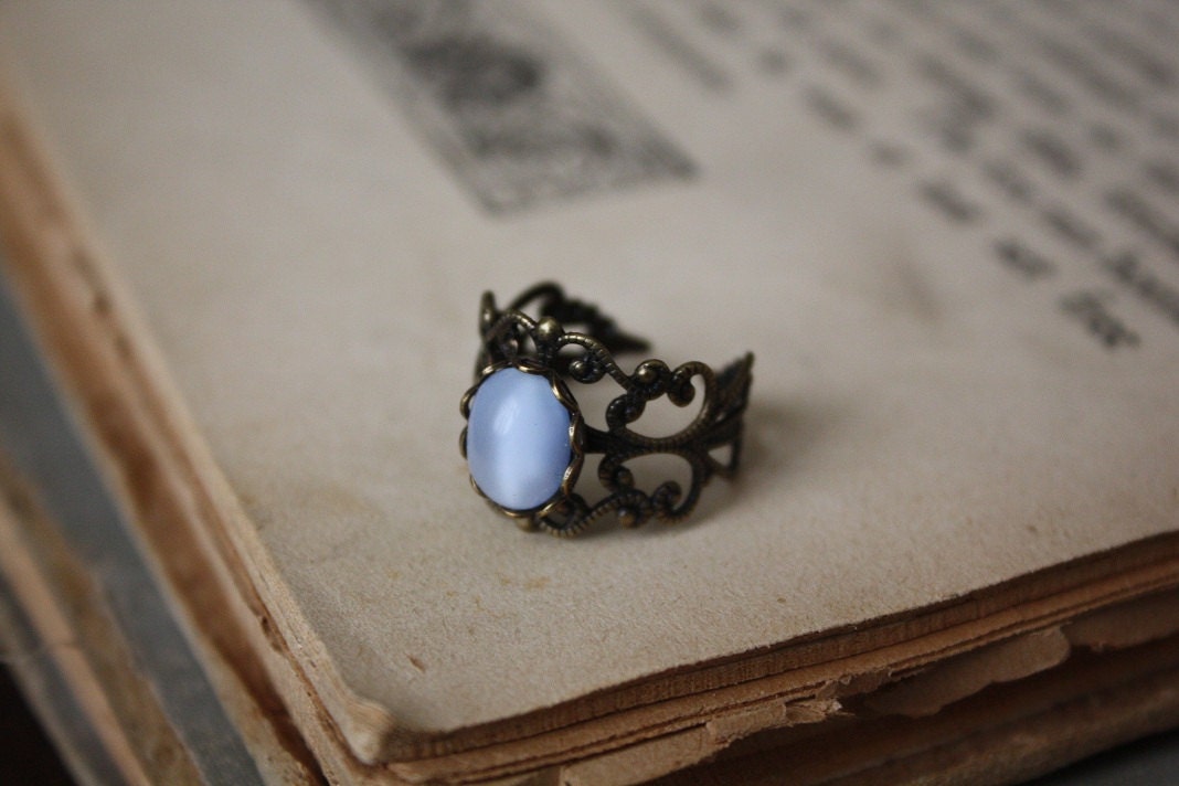 Blue Moonstone Ring
