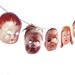 Creepy Vintage Doll Head Garland