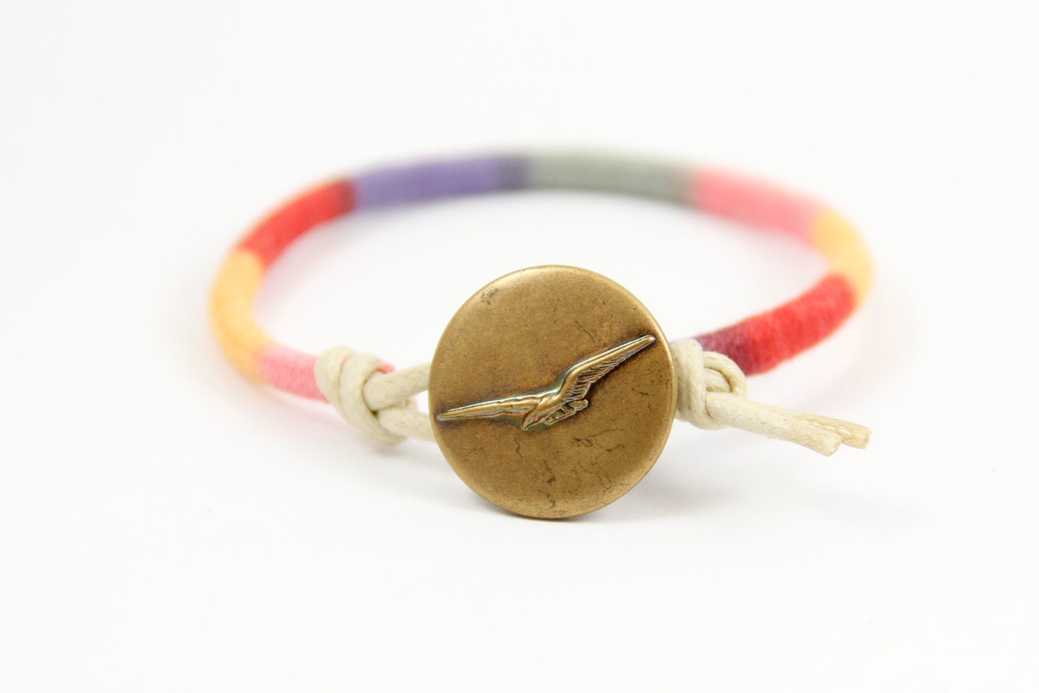 Woven Friendship Bracelet - Vintage Sparrow -- READY TO SHIP