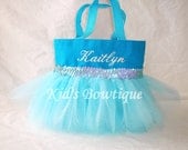 Monogrammed Cinderella Inspired Tutu Tote Bag