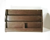 Industrial Metal Book or Magazine Display Rack