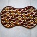 Turkey print Dog Bone shaped pet placemat