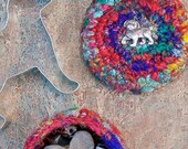 Canine Memory Box rainbow bridge swirl Puppy Dreams upcycled silk fibers