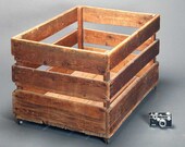 SALE Vintage HUGE Wooden Warehouse Crate Coffee Table size