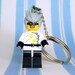 Mad Scientist Keychain - made from Collectible Series 4 LEGO (r) Minifig